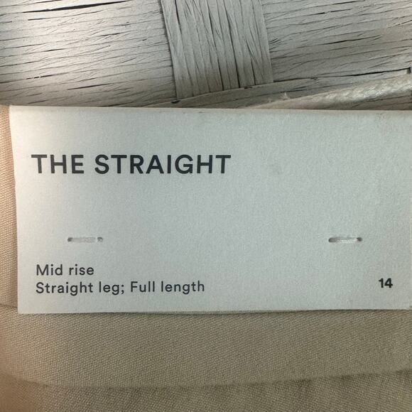 Ann Taylor the straight mid rise full length straight leg Chino dress pants - Picture 6 of 12